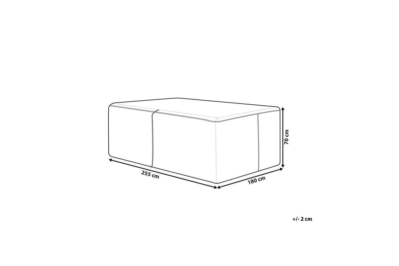 Møbelbeskyttelse Chuva - Svart, 255x180x70 cm - Hagemøbler - Puteoppbevaring & møbelbeskyttelse - Overtrekk hagemøbler