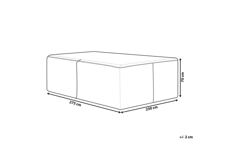 Møbelbeskyttelse Chuva - Svart, 275x230x70 cm - Hagemøbler - Puteoppbevaring & møbelbeskyttelse - Overtrekk hagemøbler
