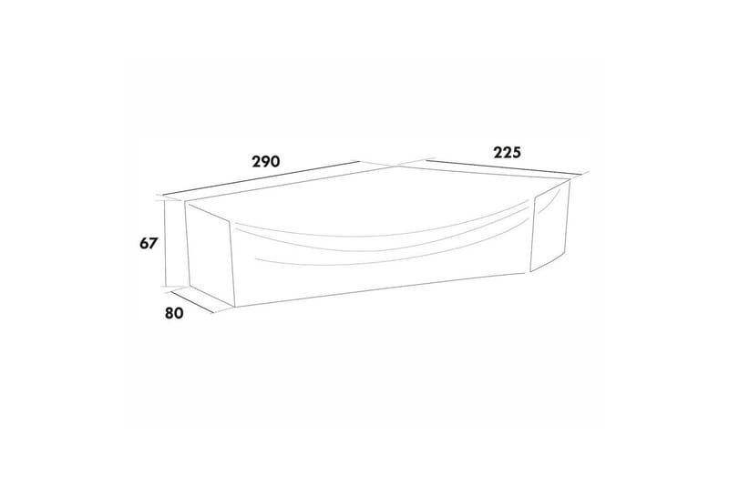Møbelbeskyttelse Hjørnegruppe Hillerstorp Himmelsnäs 290 x 225 x 67 cm Grå, undefined