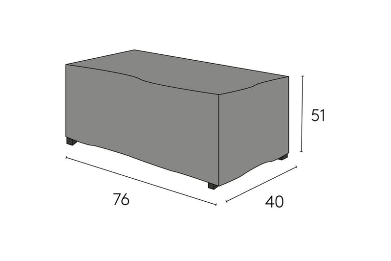 Møbelbeskyttelse sidebord Hillerstorp Oxelunda Høy Svart, undefined