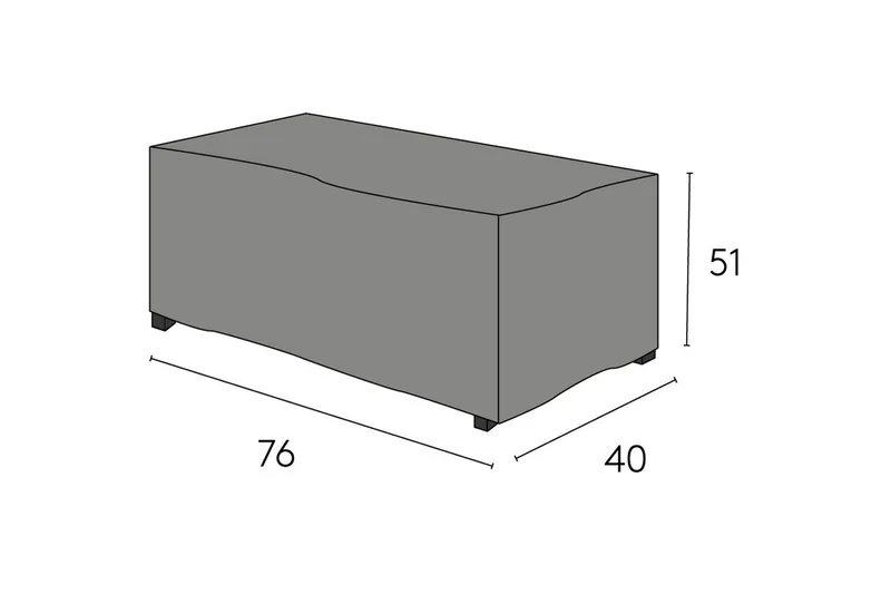 Møbelbeskyttelse sidebord Hillerstorp Oxelunda Høy Svart, undefined