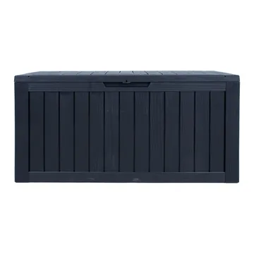 Oppbevaringsboks HOME4YOU Bomm 117,5x47,5x59 cm/300L, Svart plast - Svart - Hagemøbler - Puteoppbevaring & møbelbeskyttelse - Putebokser & Putekasser