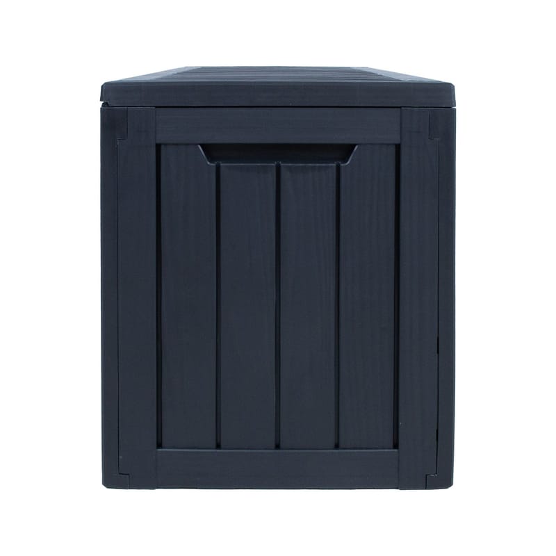 Oppbevaringsboks HOME4YOU Bomm 117,5x47,5x59 cm/300L, Svart plast - Svart - Hagemøbler - Puteoppbevaring & møbelbeskyttelse - Putebokser & Putekasser