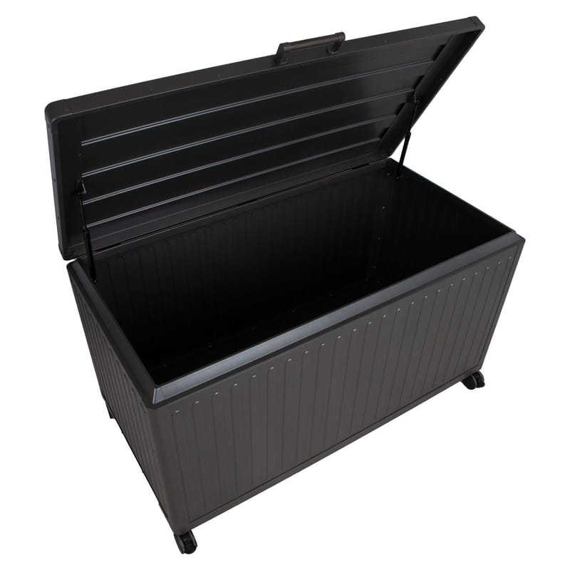 Oppbevaringsboks HOME4YOU Mirador mørk grå 142x72x80 cm - mørkegrå - Hagemøbler - Puteoppbevaring & møbelbeskyttelse - Putebokser & Putekasser