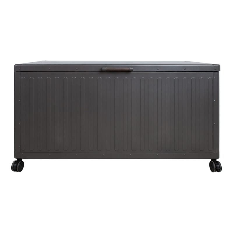 Oppbevaringsboks HOME4YOU Mirador mørk grå 142x72x80 cm - mørkegrå - Hagemøbler - Puteoppbevaring & møbelbeskyttelse - Putebokser & Putekasser