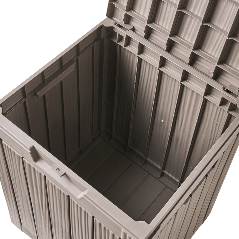 Oppbevaringsboks utendørs Medellin 43x46 cm - Beige - Hagemøbler - Puteoppbevaring & møbelbeskyttelse - Putebokser & Putekasser