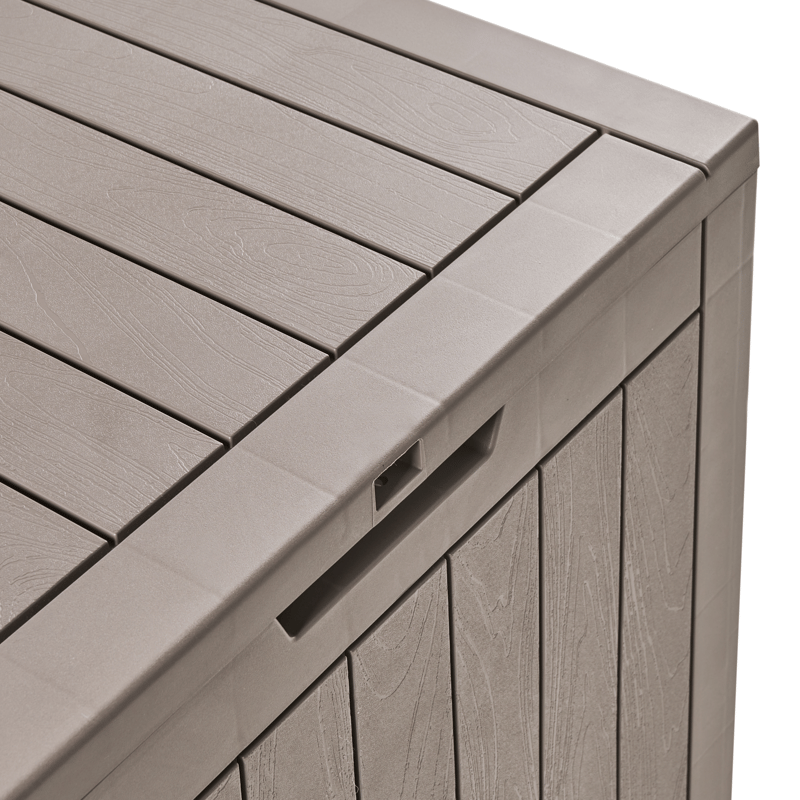Oppbevaringsboks utendørs Recife 43x56 cm - Beige - Hagemøbler - Puteoppbevaring & møbelbeskyttelse - Putebokser & Putekasser