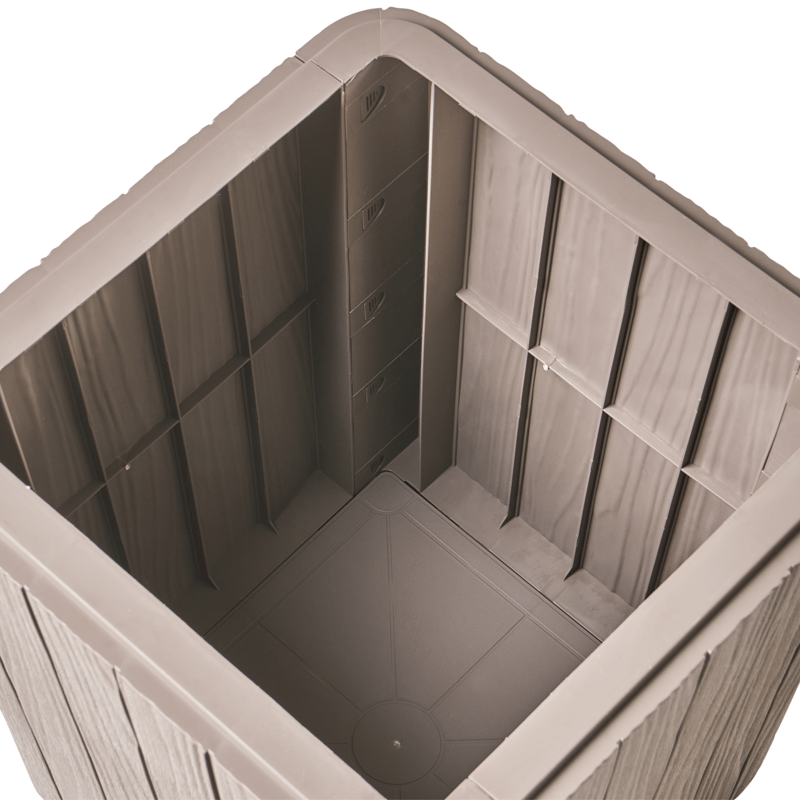 Oppbevaringsboks utendørs Sarandi 40x40 cm - Beige - Hagemøbler - Puteoppbevaring & møbelbeskyttelse - Putebokser & Putekasser