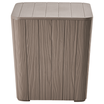 Oppbevaringsboks utendørs Sarandi 40x40 cm - Beige - Hagemøbler - Puteoppbevaring & møbelbeskyttelse - Putebokser & Putekasser