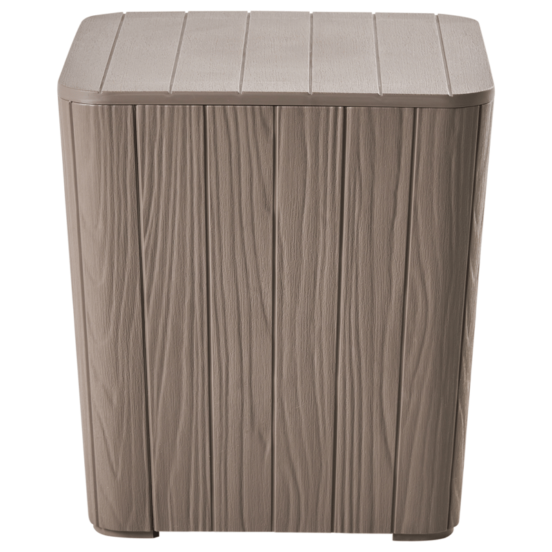 Oppbevaringsboks utendørs Sarandi 40x40 cm - Beige - Hagemøbler - Puteoppbevaring & møbelbeskyttelse - Putebokser & Putekasser