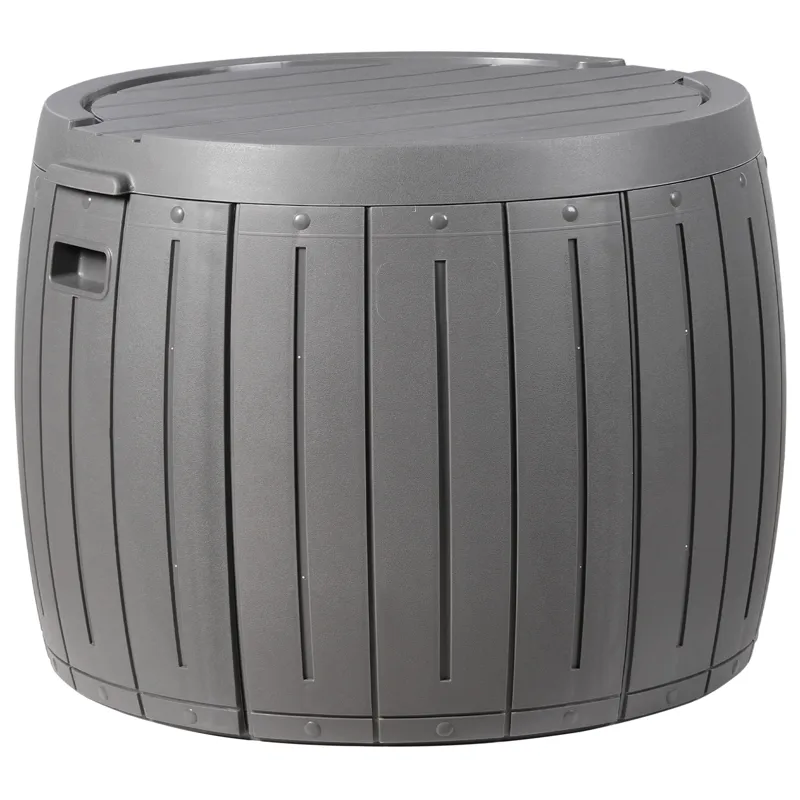 Oppbevaringsboks utendørs Prinos 56x56 cm, Grå