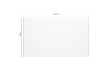 Bordbeskytter gjennomsiktig 160x90 cm 2 mm PVC - Hagemøbler - Puteoppbevaring & møbelbeskyttelse - Overtrekk hagemøbler