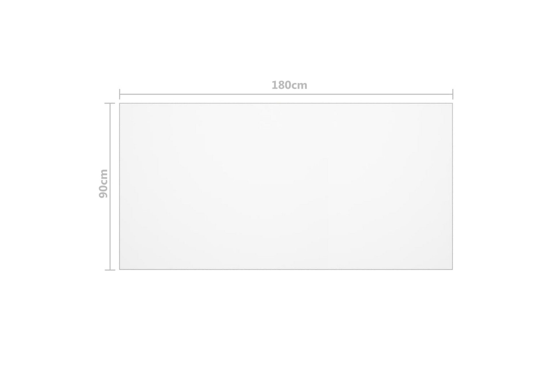 Bordbeskytter gjennomsiktig 180x90 cm 2 mm PVC - Hagemøbler - Puteoppbevaring & møbelbeskyttelse - Overtrekk hagemøbler