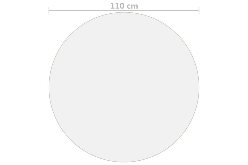 Bordbeskytter matt Ø 110 cm 2 mm PVC - Hagemøbler - Puteoppbevaring & møbelbeskyttelse - Overtrekk hagemøbler