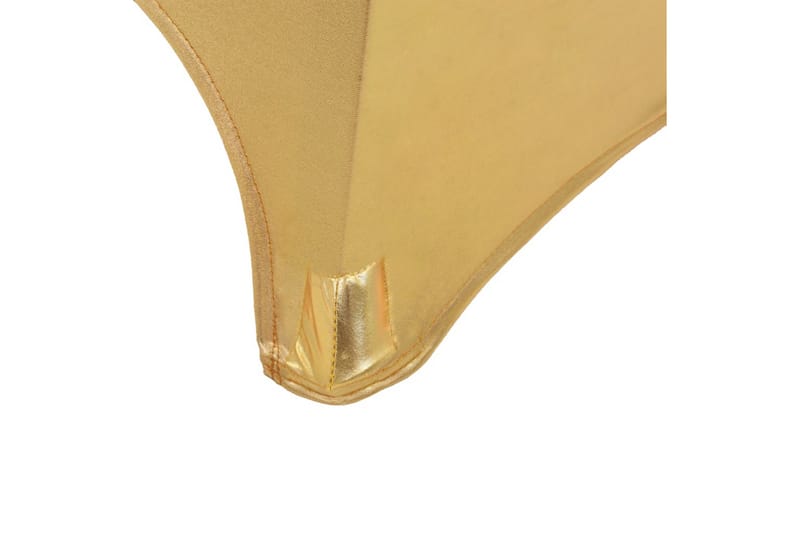 Bordduker stretch 2 stk 60 cm gull - Hagemøbler - Puteoppbevaring & møbelbeskyttelse - Overtrekk hagemøbler