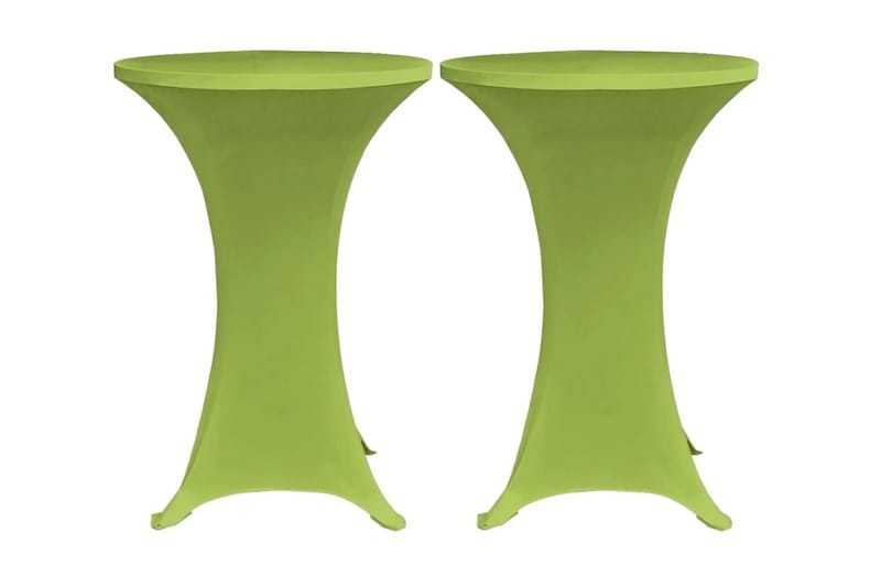 Elastisk bordduk 4 stk 70 cm grønn - grønn - Hagemøbler - Puteoppbevaring & møbelbeskyttelse - Overtrekk hagemøbler