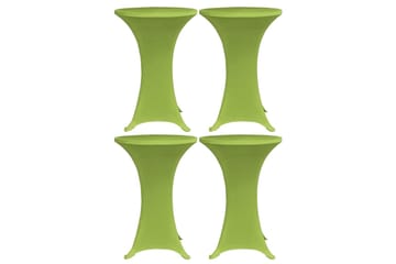 Elastisk bordduk 4 stk 80 cm grønn - grønn - Hagemøbler - Puteoppbevaring & møbelbeskyttelse - Overtrekk hagemøbler