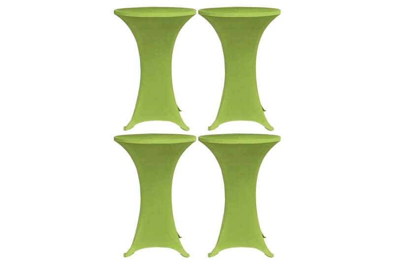 Elastisk bordduk 4 stk 80 cm grønn - grønn - Overtrekk hagemøbler
