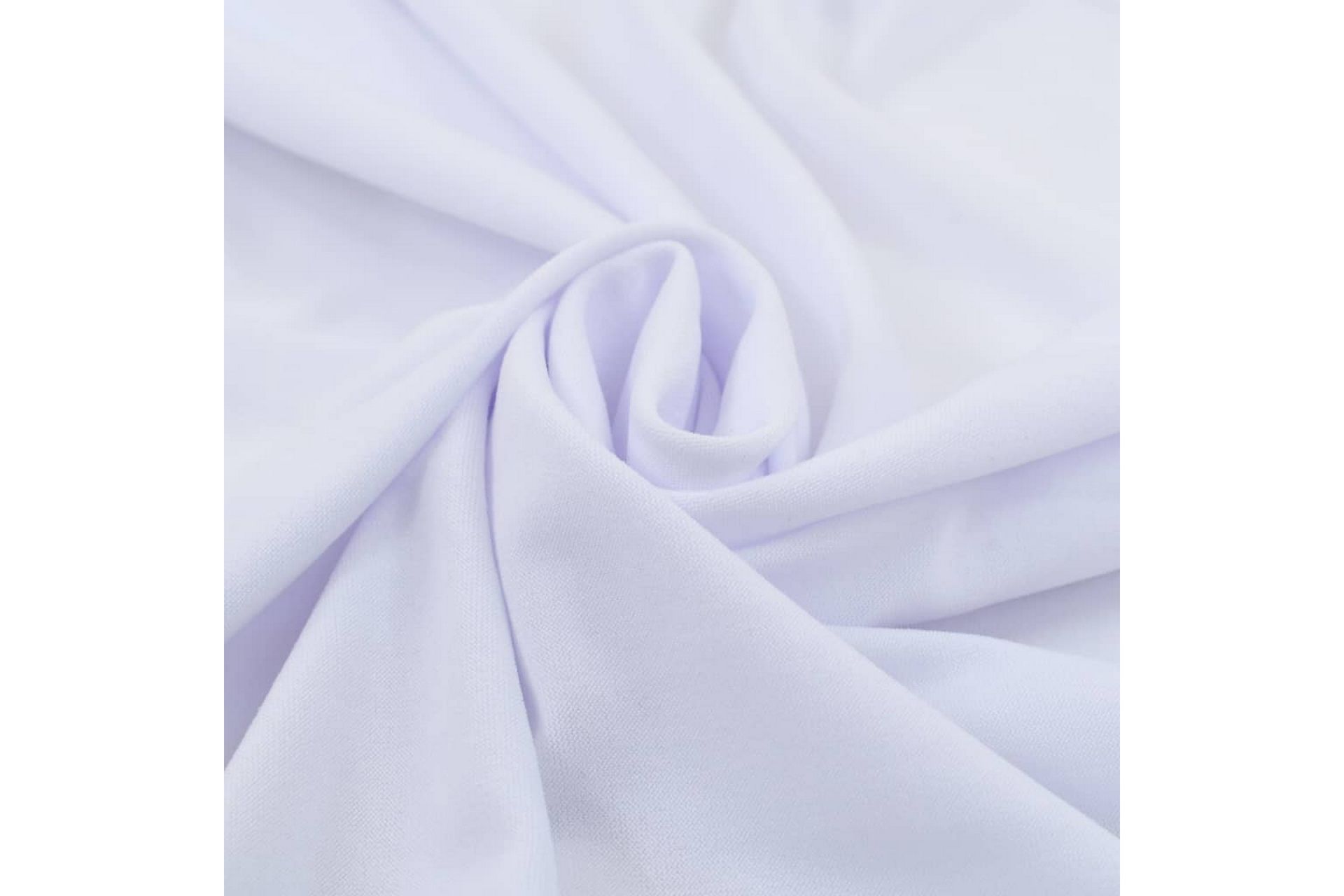 Elastisk bordduk med skjørt 2 stk 243x76x74 cm hvit - Hagemøbler - Puteoppbevaring & møbelbeskyttelse - Overtrekk hagemøbler