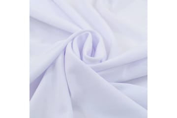 Elastisk bordduk med skjørt 2 stk 243x76x74 cm hvit - Hagemøbler - Puteoppbevaring & møbelbeskyttelse - Overtrekk hagemøbler