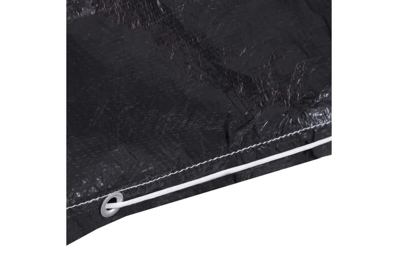 Hagemøbeltrekk 12 maljer 205x325x90 cm - Svart - Hagemøbler - Puteoppbevaring & møbelbeskyttelse - Overtrekk hagemøbler