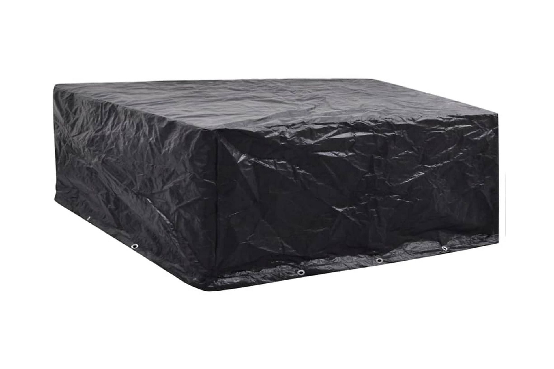 Hagemøbeltrekk 2 stk 10 maljer 260x260x90 cm - Svart - Hagemøbler - Puteoppbevaring & møbelbeskyttelse - Overtrekk hagemøbler