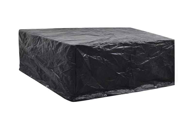 Hagemøbeltrekk 2 stk 10 maljer 260x260x90 cm - Svart - Hagemøbler - Puteoppbevaring & møbelbeskyttelse - Overtrekk hagemøbler