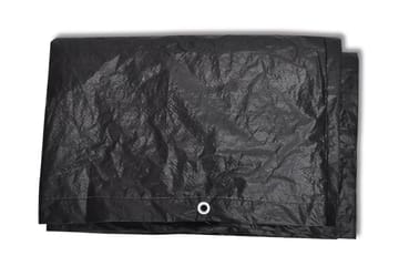 Hagemøbeltrekk 2 stk 10 maljer 260x260x90 cm - Svart - Hagemøbler - Puteoppbevaring & møbelbeskyttelse - Overtrekk hagemøbler