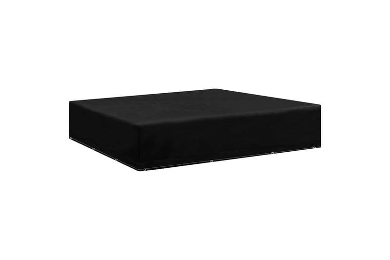 Hagemøbeltrekk 2 stk 12 majler 250x250x70 cm - Svart - Hagemøbler - Puteoppbevaring & møbelbeskyttelse - Overtrekk hagemøbler