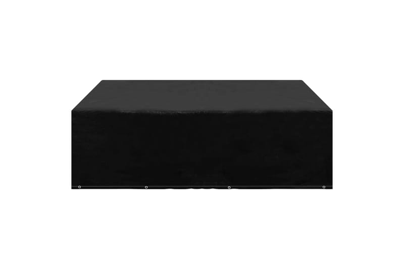 Hagemøbeltrekk 2 stk 12 majler 250x250x70 cm - Svart - Hagemøbler - Puteoppbevaring & møbelbeskyttelse - Overtrekk hagemøbler