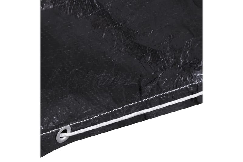 Hagemøbeltrekk 2 stk 12 majler 250x250x70 cm - Svart - Hagemøbler - Puteoppbevaring & møbelbeskyttelse - Overtrekk hagemøbler