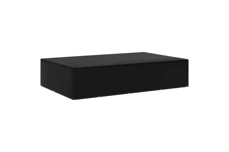 Hagemøbeltrekk 2 stk 12 majler 325x205x70 cm - Svart - Hagemøbler - Puteoppbevaring & møbelbeskyttelse - Overtrekk hagemøbler