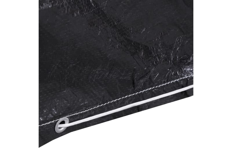 Hagemøbeltrekk 2 stk 12 majler 325x205x90 cm - Svart - Hagemøbler - Puteoppbevaring & møbelbeskyttelse - Overtrekk hagemøbler