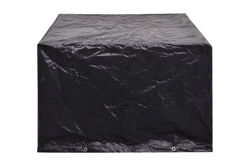 Hagemøbeltrekk 2 stk 4 person polyrotting 8 maljer 113x113cm - Svart - Overtrekk hagemøbler