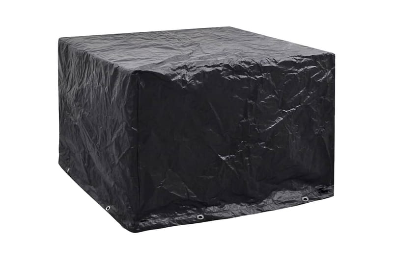 Hagemøbeltrekk 2 stk 8 maljer 122x112x98 - Svart - Hagemøbler - Puteoppbevaring & møbelbeskyttelse - Overtrekk hagemøbler