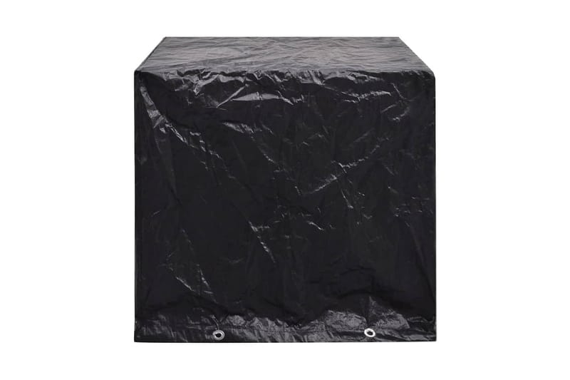 Hagemøbeltrekk 2 stk 8 maljer 122x112x98 - Svart - Hagemøbler - Puteoppbevaring & møbelbeskyttelse - Overtrekk hagemøbler