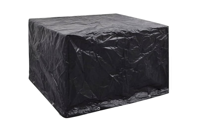 Hagemøbeltrekk 2 stk 8 maljer 135x135x90 cm - Svart - Hagemøbler - Puteoppbevaring & møbelbeskyttelse - Overtrekk hagemøbler