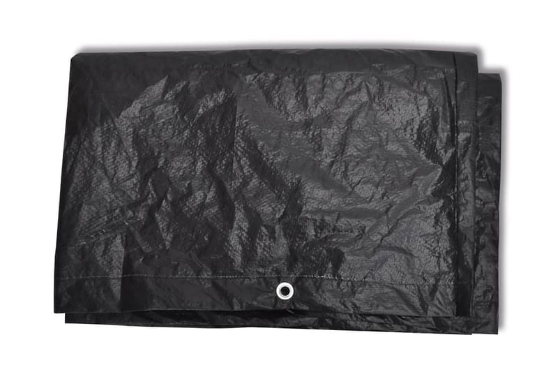 Hagemøbeltrekk 2 stk 8 maljer 135x135x90 cm - Svart - Hagemøbler - Puteoppbevaring & møbelbeskyttelse - Overtrekk hagemøbler