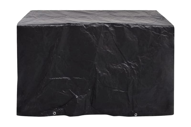 Hagemøbeltrekk 2 stk 8 maljer 140x70x90 cm - Svart - Hagemøbler - Puteoppbevaring & møbelbeskyttelse - Overtrekk hagemøbler