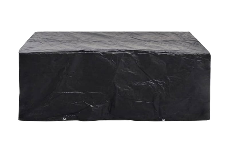 Hagemøbeltrekk 2 stk 8 maljer 200x160x70 cm - Svart - Hagemøbler - Puteoppbevaring & møbelbeskyttelse - Overtrekk hagemøbler