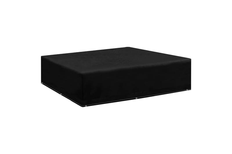 Hagemøbeltrekk 2 stk 8 maljer 200x200x70 cm - Svart - Hagemøbler - Puteoppbevaring & møbelbeskyttelse - Overtrekk hagemøbler