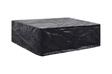 Hagemøbeltrekk 2 stk 8 maljer 250x210x90 cm - Svart - Hagemøbler - Puteoppbevaring & møbelbeskyttelse - Overtrekk hagemøbler