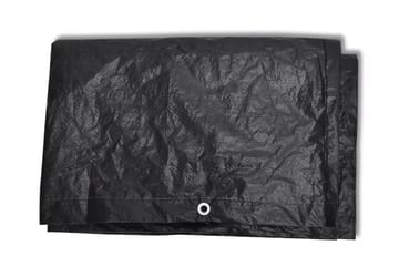 Hagemøbeltrekk 2 stk 8 maljer 250x210x90 cm - Svart - Hagemøbler - Puteoppbevaring & møbelbeskyttelse - Overtrekk hagemøbler