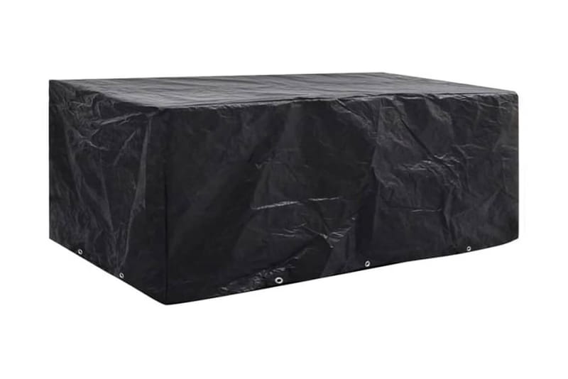 Hagemøbeltrekk 2stk 8 personer polyrotting 229x113cm - Svart - Overtrekk hagemøbler