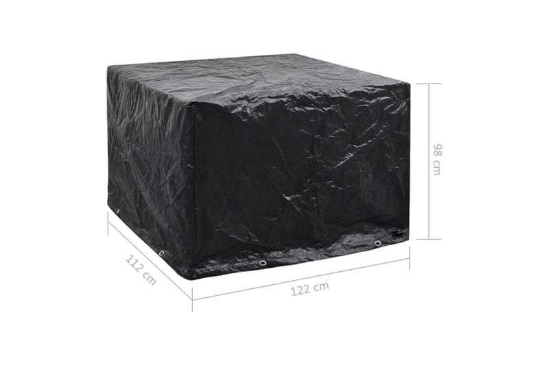 Hagemøbeltrekk 8 maljer 122x112x98 cm - Hagemøbler - Puteoppbevaring & møbelbeskyttelse - Overtrekk hagemøbler