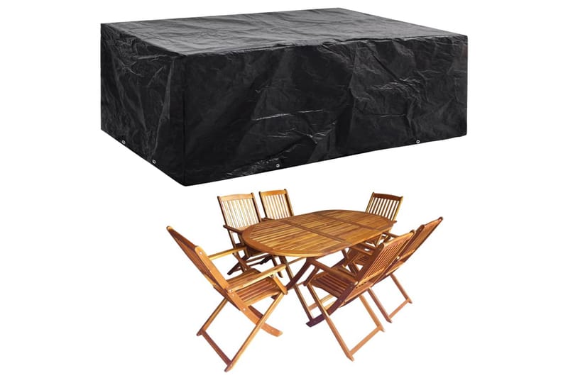 Hagemøbeltrekk 8 maljer 242x162x100 cm - Hagemøbler - Puteoppbevaring & møbelbeskyttelse - Overtrekk hagemøbler