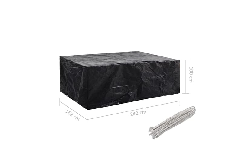Hagemøbeltrekk 8 maljer 242x162x100 cm - Hagemøbler - Puteoppbevaring & møbelbeskyttelse - Overtrekk hagemøbler