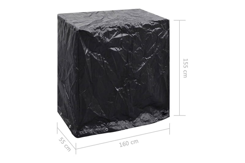 Hagemøbeltrekk til bordtennisbord 8 maljer 160x55x182 cm - Hagemøbler - Puteoppbevaring & møbelbeskyttelse - Overtrekk hagemøbler