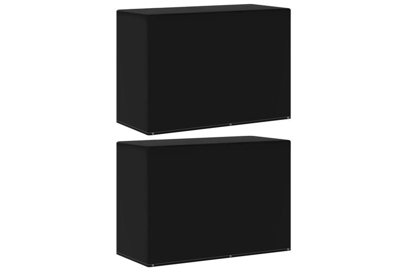Hagemøbeltrekk til gassgrill 2 stk 6 maljer 180x80x125 cm - Svart - Hagemøbler - Puteoppbevaring & møbelbeskyttelse - Overtrekk hagemøbler