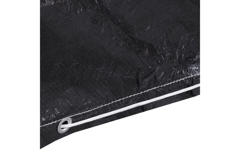 Hagemøbeltrekk til gassgrill 2 stk 6 maljer 180x80x125 cm - Svart - Hagemøbler - Puteoppbevaring & møbelbeskyttelse - Overtrekk hagemøbler